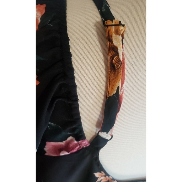 Torrid Multicolor Cold Shoulder Top Floral Plus Size 1 Blouse Casual Womens Boho - Picture 6 of 12